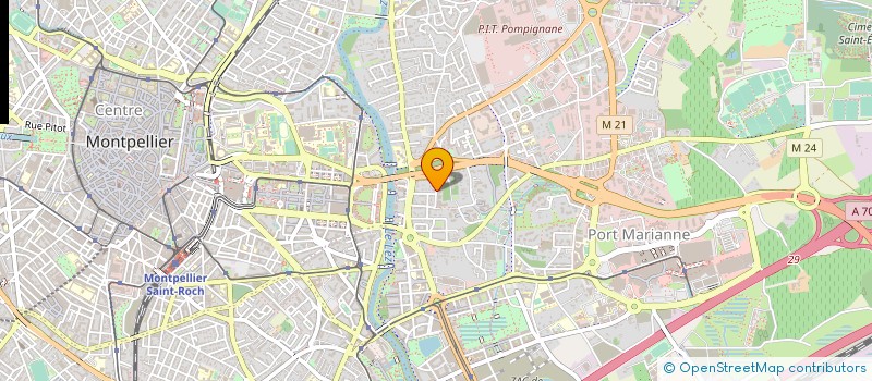 localisation de l'entreprise GARAGE DES EGLANTIERS  MONTPELLIER