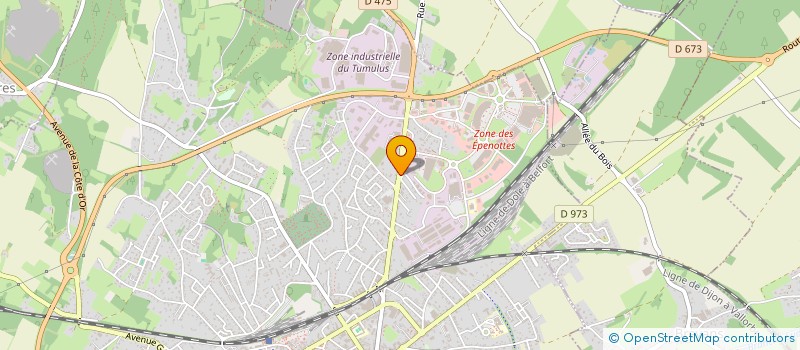 localisation de l'entreprise GARAGE DES EPENOTTES  DOLE