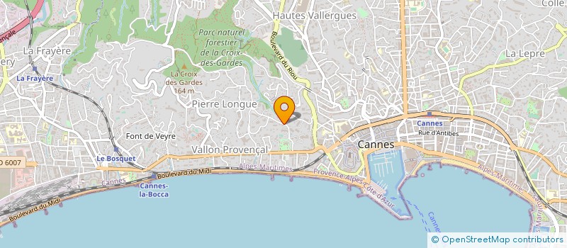localisation de l'entreprise GARAGE DES FAUVETTES à CANNES