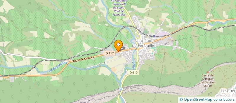 localisation de l'entreprise GARAGE DES FENOUILLEDES  SAINT-PAUL-DE-FENOUILLET