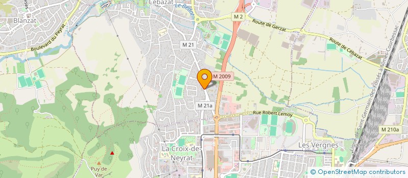 localisation de l'entreprise GARAGE DES FOURCHES  CEBAZAT