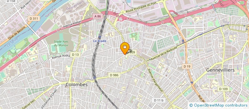 localisation de l'entreprise GARAGE DES FRERES à COLOMBES