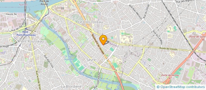 localisation de l'entreprise GARAGE DES FROMENTEAUX à NANTES