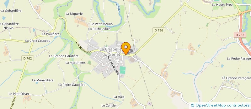 localisation de l'entreprise GARAGE DES GENETS à BEAUPREAU-EN-MAUGES