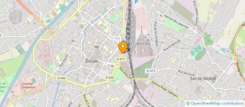localisation de l'entreprise GARAGE DES HAUTS DE FRANCE à DOUAI