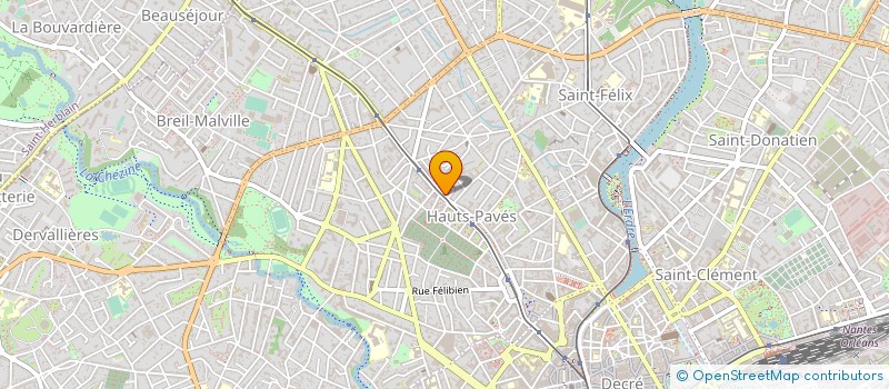localisation de l'entreprise GARAGE DES HAUTS PAVES à NANTES