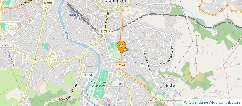localisation de l'entreprise GARAGE DES ILETS à MONTLUCON