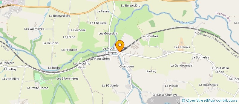 localisation de l'entreprise GARAGE DES LACS  SAINT-AUBIN-DES-LANDES