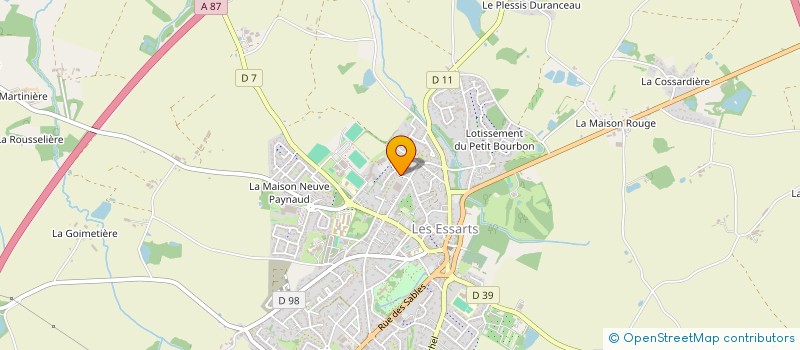 localisation de l'entreprise GARAGE DES LILAS à ESSARTS-EN-BOCAGE