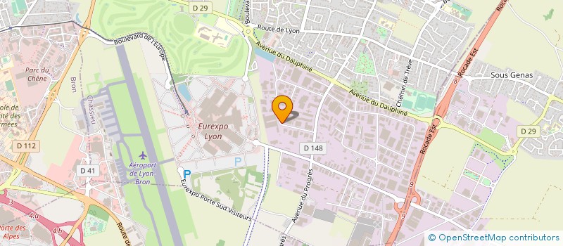 localisation de l'entreprise GARAGE DES LUMIERES  CHASSIEU