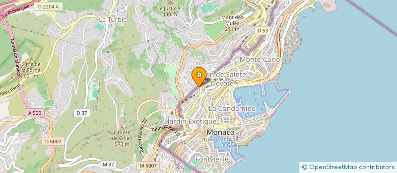 localisation de l'entreprise GARAGE DES MONEGHETTI à BEAUSOLEIL