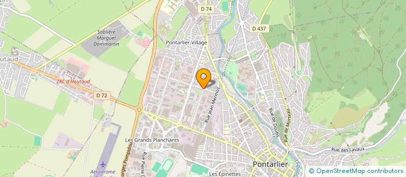 localisation de l'entreprise GARAGE DES NEIGES  PONTARLIER