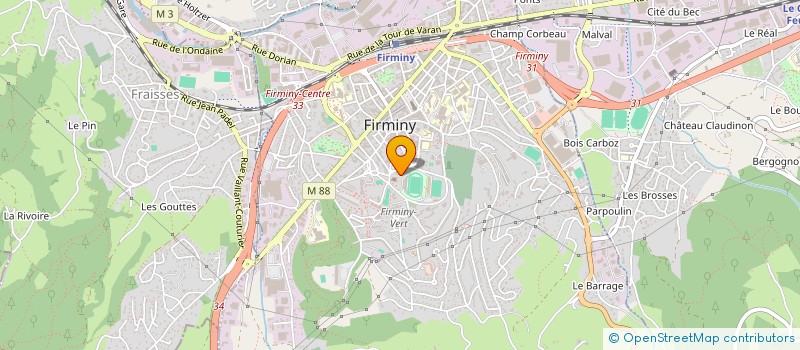 localisation de l'entreprise GARAGE DES NOYERS  FIRMINY