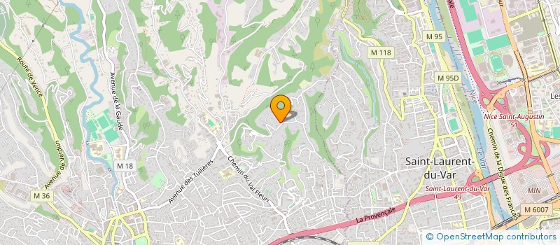 localisation de l'entreprise GARAGE DES OLIVIERS à CAGNES-SUR-MER