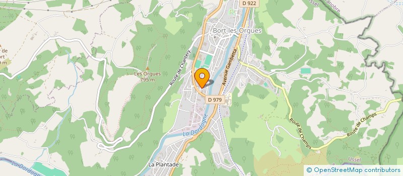 localisation de l'entreprise GARAGE DES ORGUES à BORT-LES-ORGUES