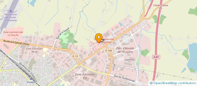 localisation de l'entreprise GARAGE DES PAGANNES à CHOLET