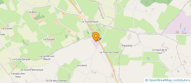 localisation de l'entreprise GARAGE DES PINS à SAINT-HERVE