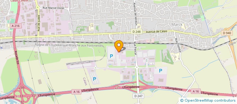 localisation de l'entreprise GARAGE DES PINS à MARCK