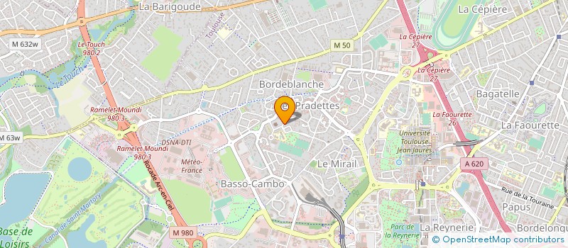 localisation de l'entreprise GARAGE DES PRADETTES à TOULOUSE