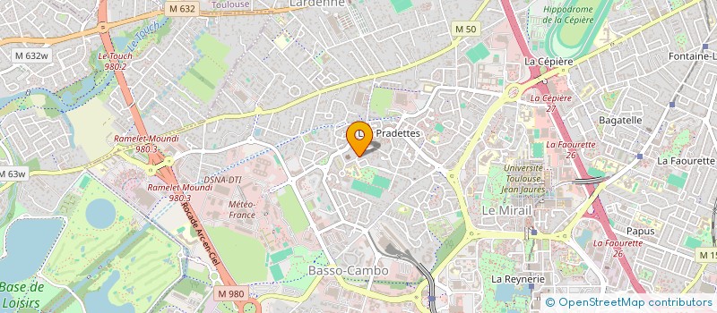 localisation de l'entreprise GARAGE DES PRADETTES à TOULOUSE