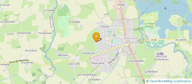localisation de l'entreprise GARAGE DES PRES à ATTIGNAT