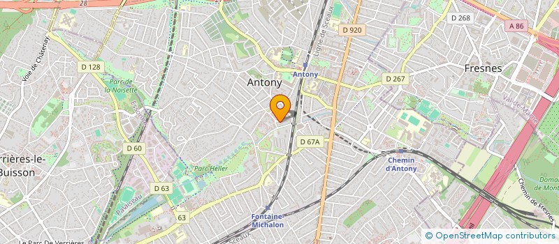 localisation de l'entreprise GARAGE DES QUATRE CADRANS à ANTONY