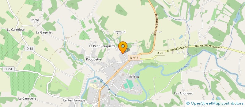 localisation de l'entreprise GARAGE DES SABLES MARCOT  EYMET