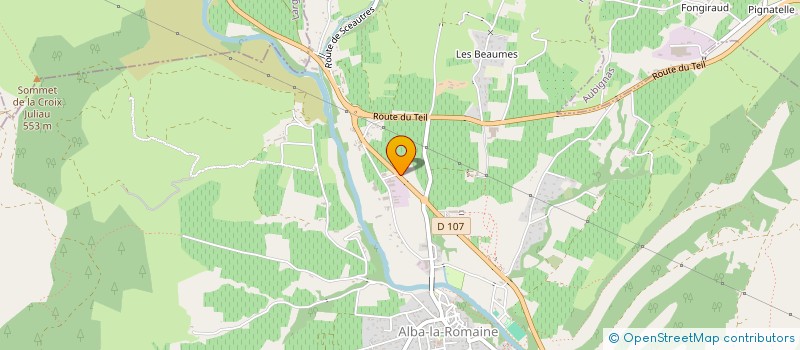 localisation de l'entreprise GARAGE DES SAULES à ALBA-LA-ROMAINE