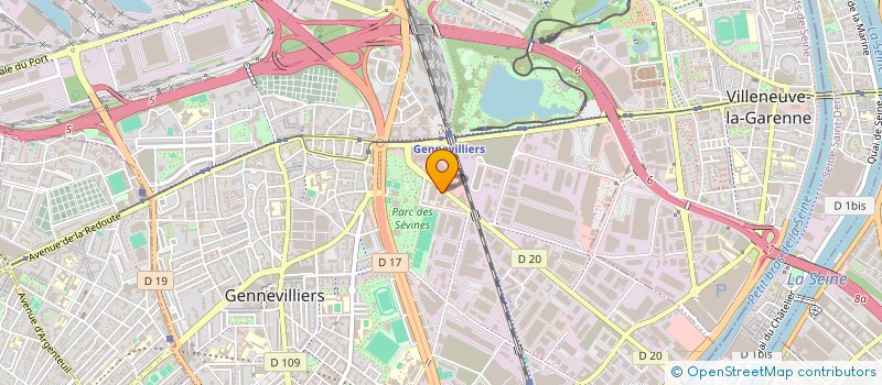 localisation de l'entreprise GARAGE DES SEVINES à GENNEVILLIERS