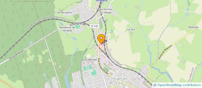 localisation de l'entreprise GARAGE DES SPORTS  FORGES-LES-EAUX