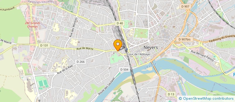 localisation de l'entreprise GARAGE DES SPORTS EURAUTO à NEVERS