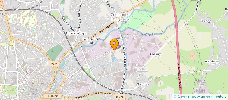 localisation de l'entreprise GARAGE DES TAUPIERES à NEVERS