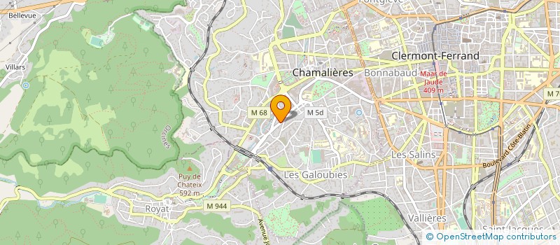 localisation de l'entreprise GARAGE DES THERMES à CHAMALIERES