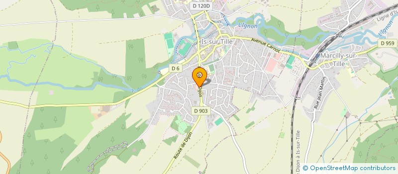 localisation de l'entreprise GARAGE DES TROIS RIVIERES à IS-SUR-TILLE