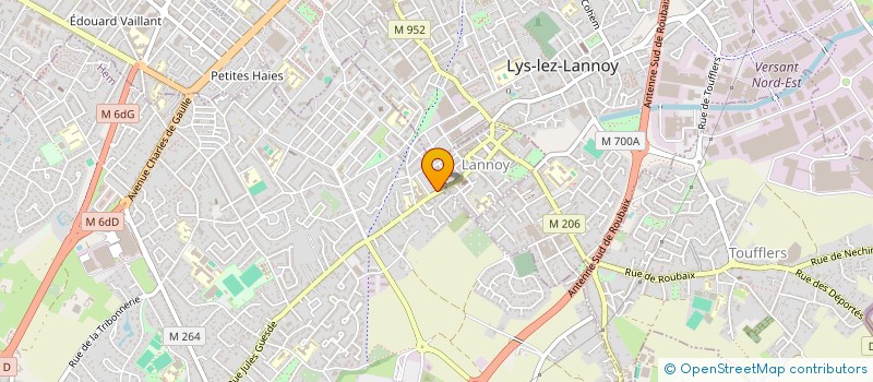 localisation de l'entreprise GARAGE DES TROIS VILLES  HEM