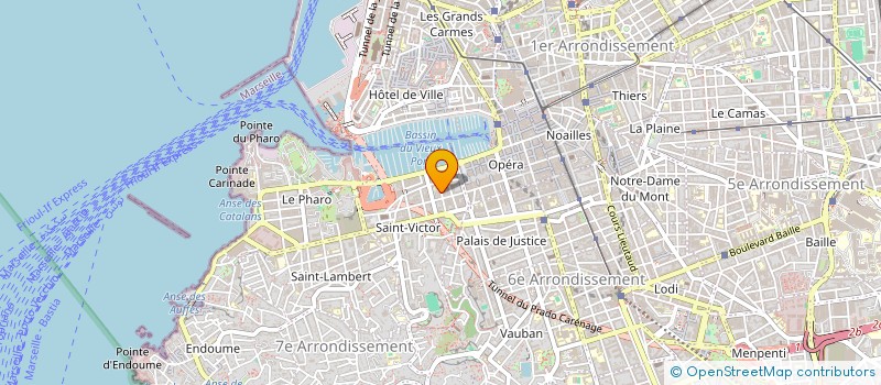 localisation de l'entreprise GARAGE DES TYRANS à MARSEILLE