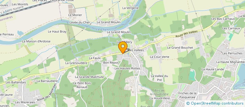 localisation de l'entreprise GARAGE DES VALLEES à BALLAN-MIRE