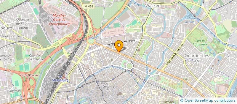localisation de l'entreprise GARAGE DES VOSGES à STRASBOURG