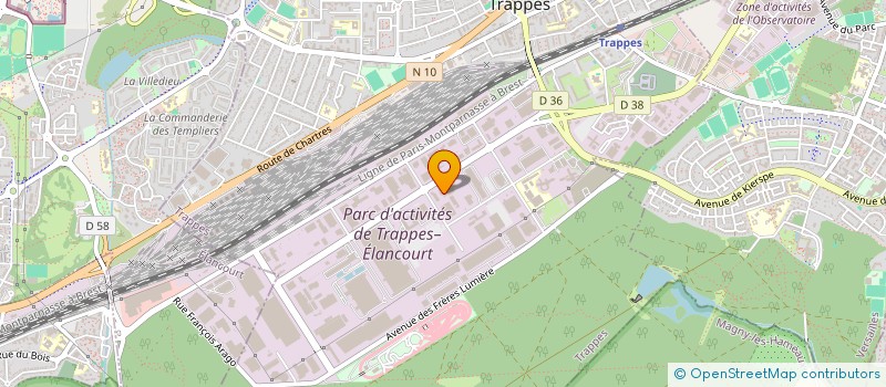 localisation de l'entreprise GARAGE DES YVELINES à TRAPPES