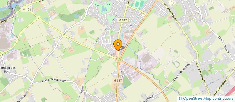 localisation de l'entreprise GARAGE DESMAZIERES à RONCQ