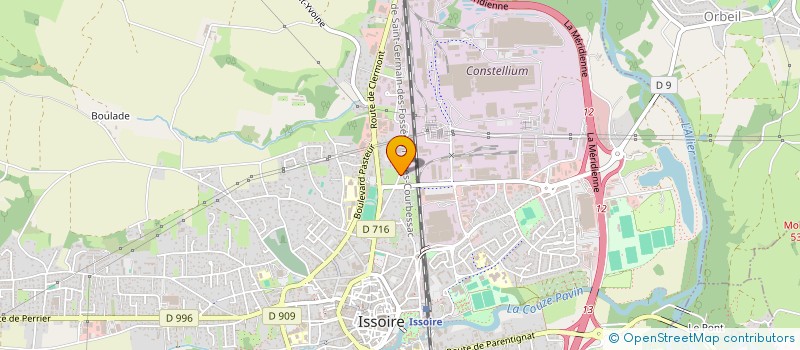 localisation de l'entreprise GARAGE DESORMIERE à ISSOIRE