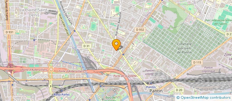 localisation de l'entreprise GARAGE DETROIT à AUBERVILLIERS