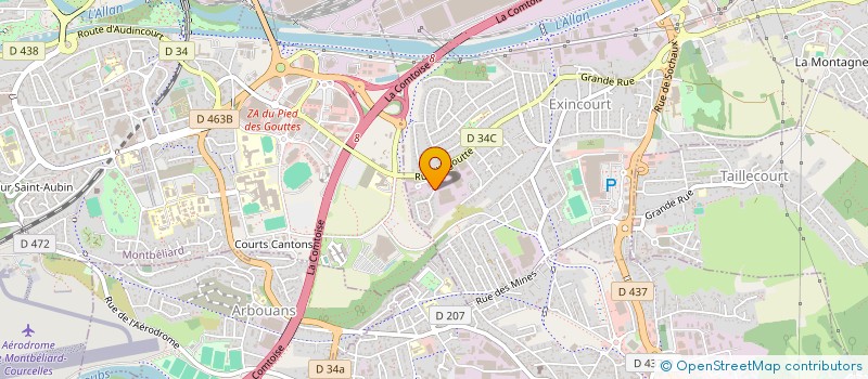 localisation de l'entreprise GARAGE DEVINAST  EXINCOURT