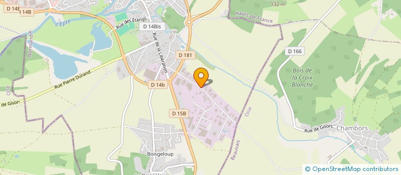localisation de l'entreprise GARAGE DHUEZ à GISORS