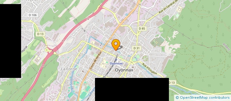 localisation de l'entreprise GARAGE DIAG AUTO à OYONNAX