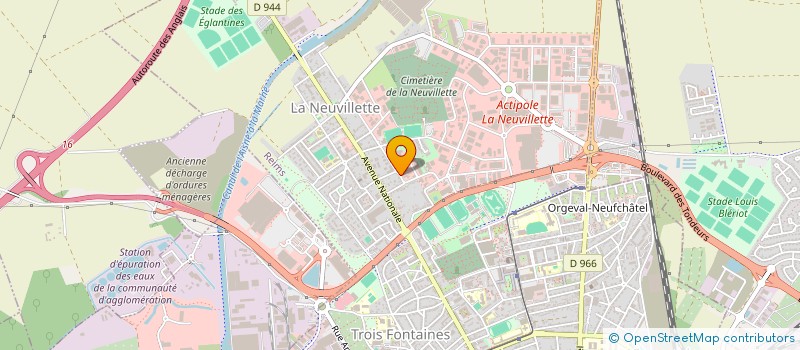 localisation de l'entreprise GARAGE DITTE  REIMS