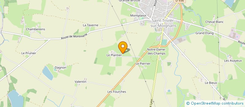 localisation de l'entreprise GARAGE DK 4X4  SAINT-TRIVIER-SUR-MOIGNANS