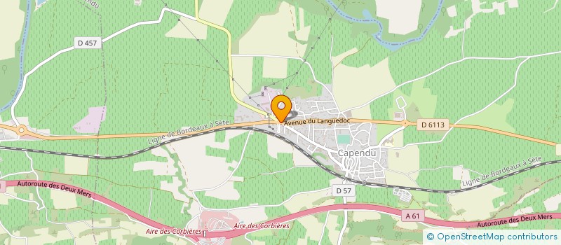 localisation de l'entreprise GARAGE DRIEUX  CAPENDU