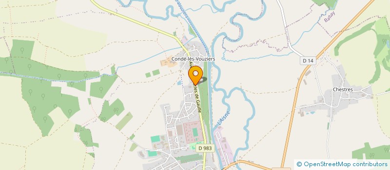 localisation de l'entreprise GARAGE DROUIN à VOUZIERS