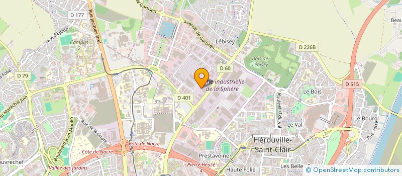 localisation de l'entreprise GARAGE DSA DELANGE à HEROUVILLE-SAINT-CLAIR